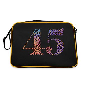 45e anniversaire léopard - Sac Retro - noir/or - Dos