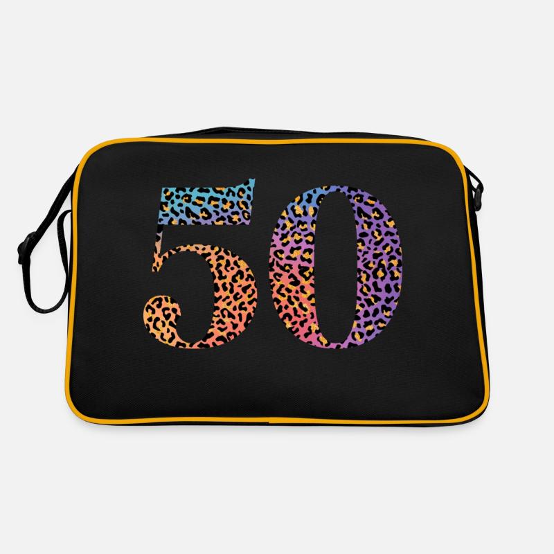 Leopard zum 50-jährigen Jubiläum Retro Tasche