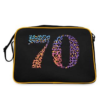 70th Anniversary Leopard - Retro Bag - black/gold - Back