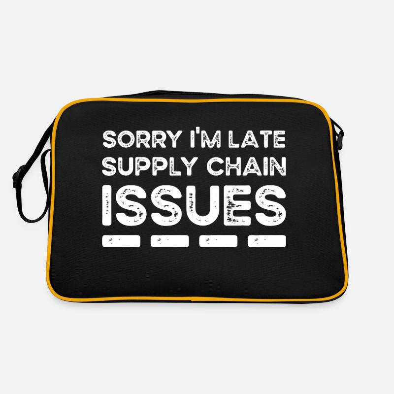 Sorry I'm Late. Supply Chain Issues Retro Tasche
