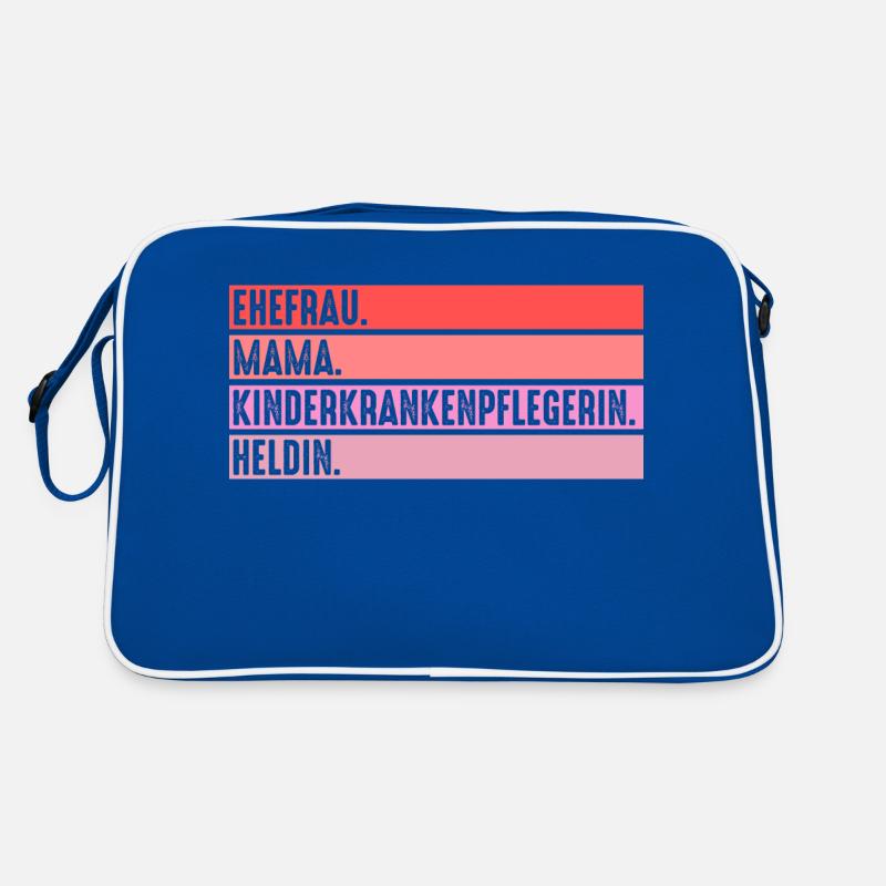 Mama Mutter Pfleger Pflegekraft Kinderkrankenpfleg Retro Tasche