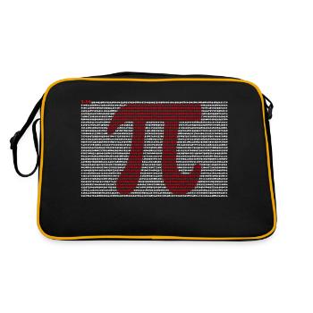 Pi T-Shirt 3,14 Pi Number Symbol Math Science - Retro Bag - black/gold - Back