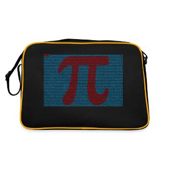 Pi T-Shirt 3,14 Pi Number Symbol Geek Math Lover - Retro Bag - black/gold - Back