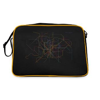 U-MOVE Spanien_Portugal - Retro Tasche - Schwarz/Gold - Hinten