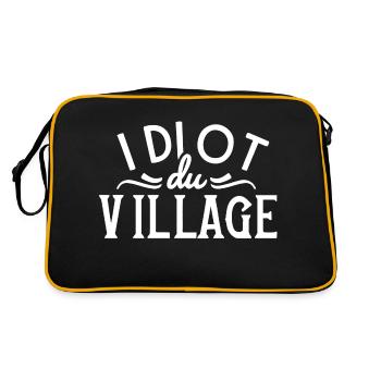 Idiot du village - Sac Retro - noir/or - Dos