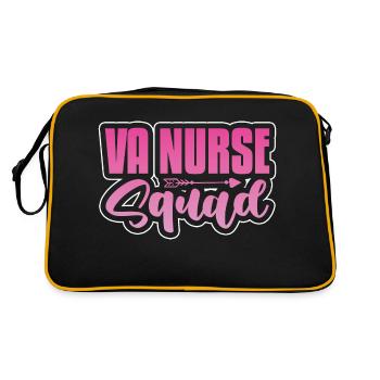 VA Nursing squad - Retro Tasche - Schwarz/Gold - Hinten