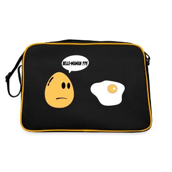 Beautiful Mom Egg - Retro Bag - black/gold - Back