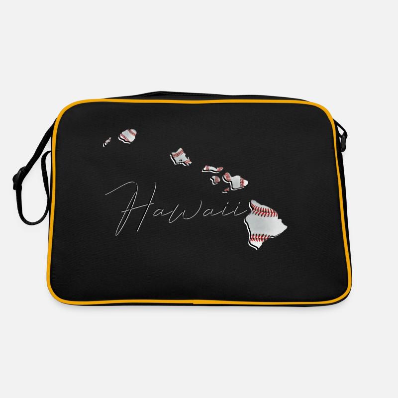 Real Baseball in Hawaii State Map HI Retro Bag