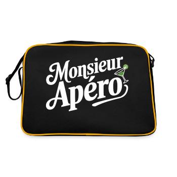 Monsieur apéro - Sac Retro - noir/or - Dos