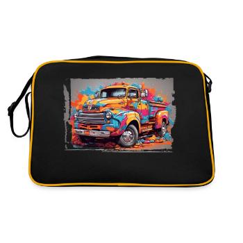 Truck Driver Life - Retro Bag - black/gold - Back