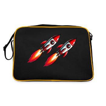 Rocket Comic - Retro Bag - black/gold - Back