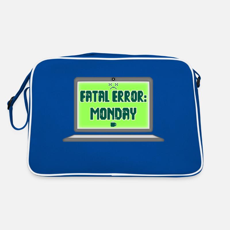 Fatal Error I Hate Mondays Geek Tech Sarcastic Retro Bag