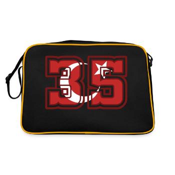 Izmir - Retro Bag - black/gold - Back
