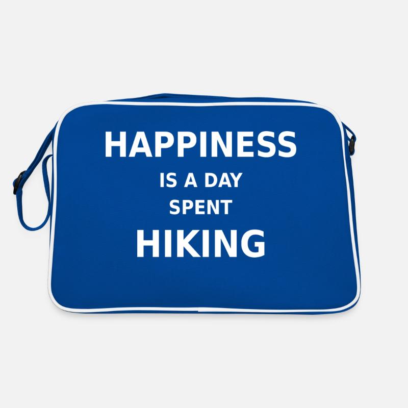Happiness is a day spent hiking Retro Bag
