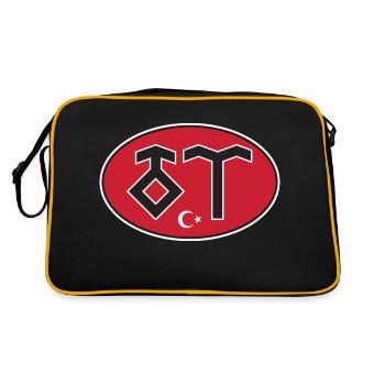 TR (Turquie) en runes - Sac Retro - noir/or - Dos