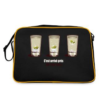 Petit Grégory le coktail. - Sac Retro - noir/or - Dos