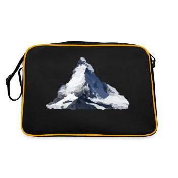 Matterhorn - Retro Tasche - Schwarz/Gold - Hinten