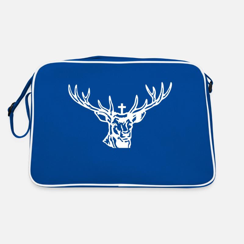 Hirschgeweih Hirschkopf Retro Tasche