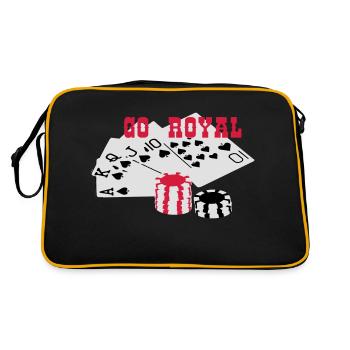Royal Flush GO ROYAL - Retro Tasche - Schwarz/Gold - Hinten