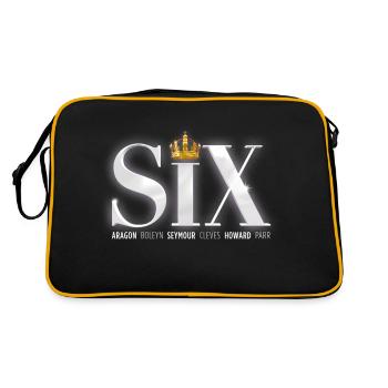 SIX logo 2 - Retro Bag - black/gold - Back
