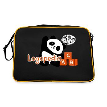 Orthophonie Panda - Sac Retro - noir/or - Dos