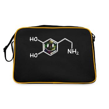 Dopamine the Happiness Hormone - Retro Bag - black/gold - Back