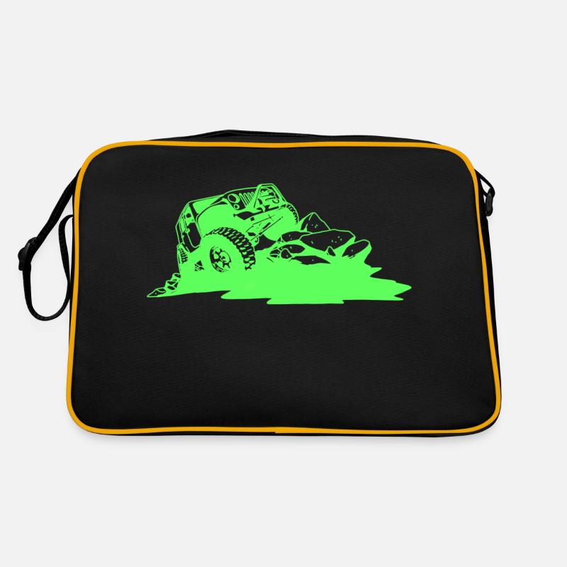 Offroad 4X4 - Retro Tasche - Schwarz/Gold