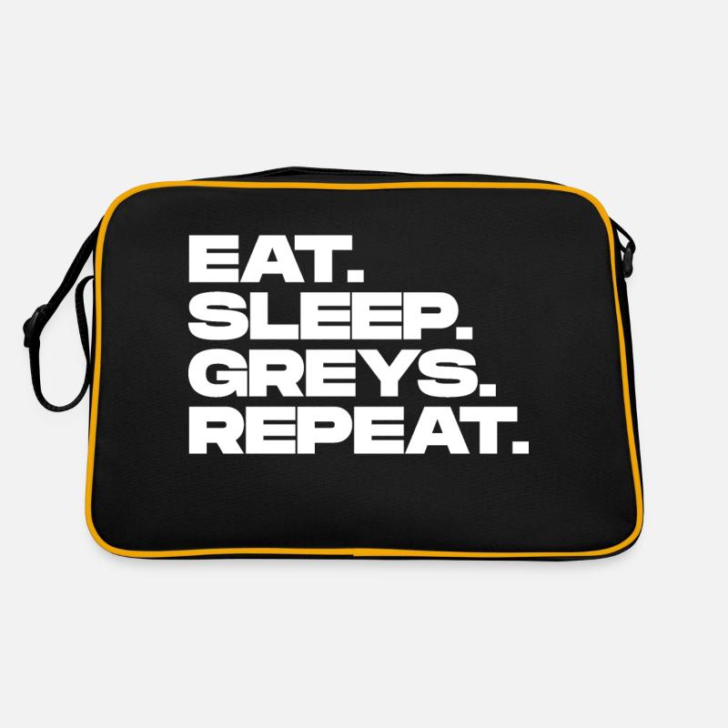 Eat Sleep Greys Repeat Retro Bag