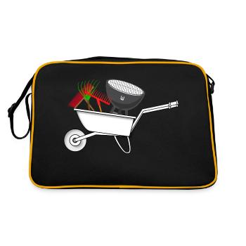 Garden Shirt Data Center Gift Hobby Gardener - Retro Bag - black/gold - Back