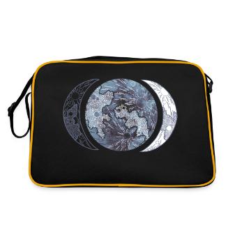 Phases de la lune - Sac Retro - noir/or - Dos