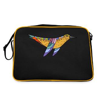 oiseau - Sac Retro - noir/or - Dos