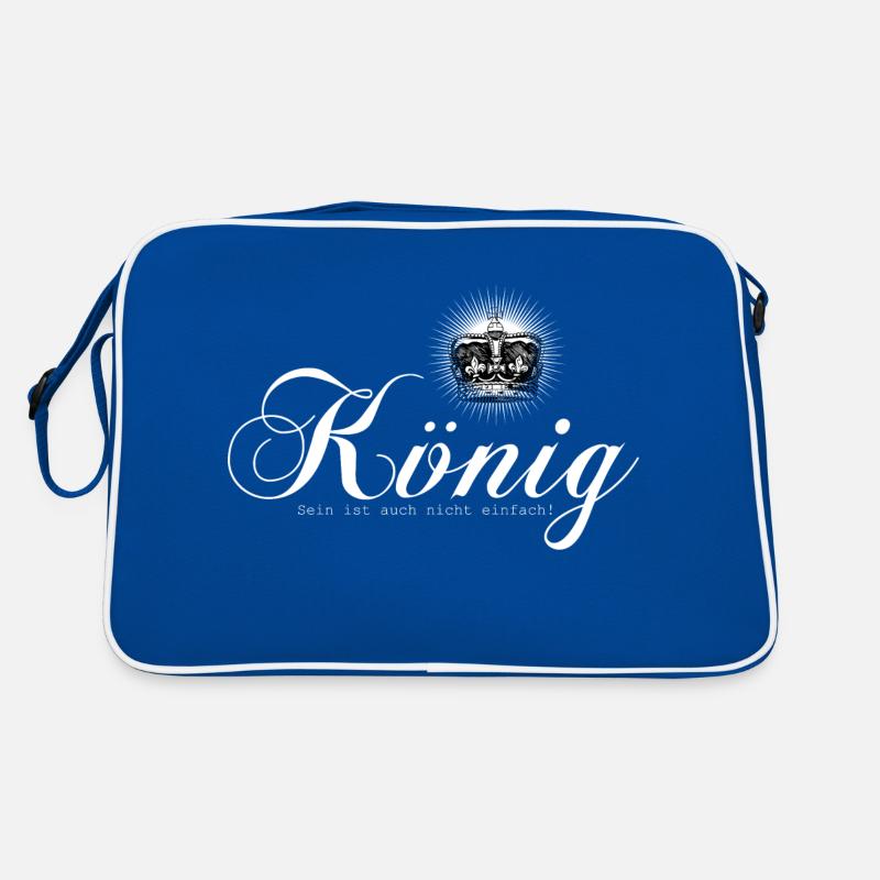 König sein Retro Tasche