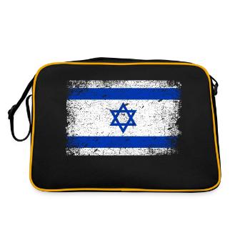 Israel Flag Israeli Jewish Vintage - Retro Bag - black/gold - Back