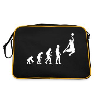 Basketball Evolution with Basketballer - Retro Bag - black/gold - Back
