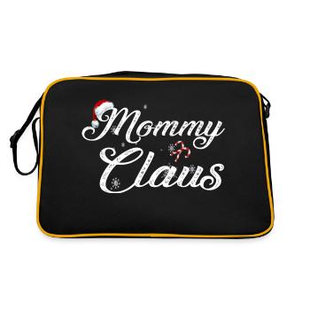 mommy claus christmas family matching - Retro Bag - black/gold - Back
