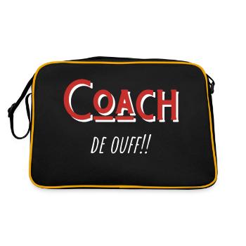 coach de ouf idée cadeau - Sac Retro - noir/or - Dos