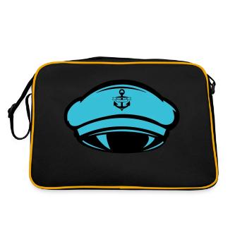 Capitaine de bonnet - Sac Retro - noir/or - Dos