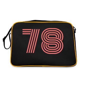 Cool Retro Retrostyle Numéro de maillot numéro de dos - Sac Retro - noir/or - Dos