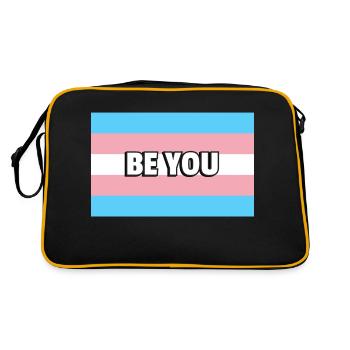 Trans Pride BE YOU - Retro Bag - black/gold - Back