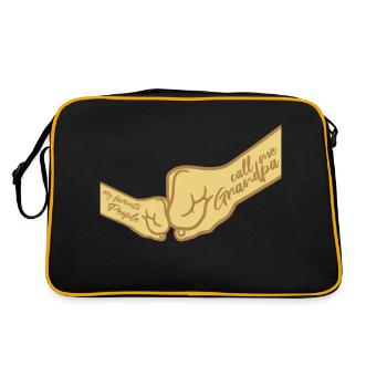 Les gens m’appellent grand-père - Sac Retro - noir/or - Dos