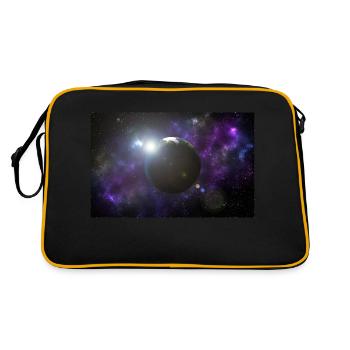 Le soleil brille et la terre - Sac Retro - noir/or - Dos