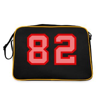 Cool Retro Retrostyle Numéro de maillot numéro de dos - Sac Retro - noir/or - Dos