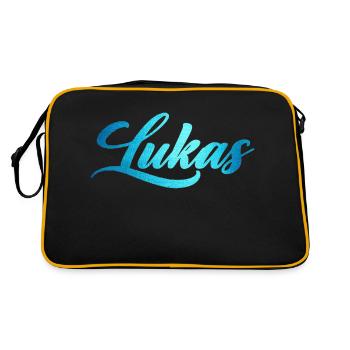 Lukas - Sac Retro - noir/or - Dos