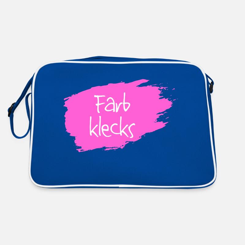 Farbklecks pink Retro Tasche