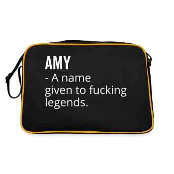 Amy un nom donné à Fucking Legends - Sac Retro - noir/or - Dos