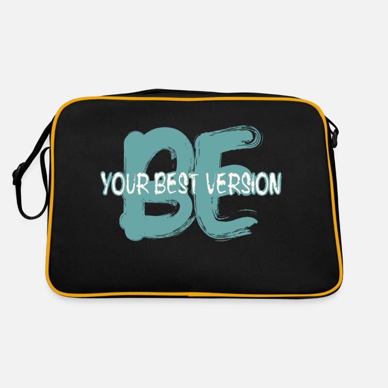 Sei die beste Version von dir selbst Retro Tasche