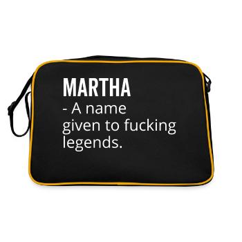 Martha un nom donné à Fucking Legends - Sac Retro - noir/or - Dos