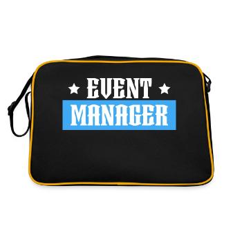 Event Manager tshirt bleu noir - Sac Retro - noir/or - Dos