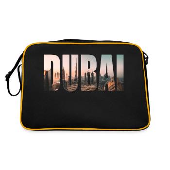 dubai - Retro Tasche - Schwarz/Gold - Hinten