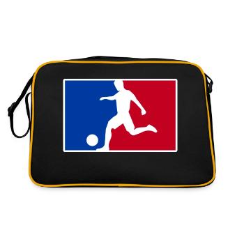 logo du football - Sac Retro - noir/or - Dos